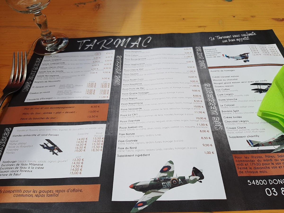 Menu Restaurant Le Tarmac-2